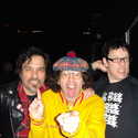 Ron Reyes, Nardwuar, Doug Donut at the Rock'n'Relief Benefit for Japan. The Venue, Vancouver, BC, Canada!