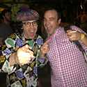 Sam from Future Islands, Nardwuar ! SXSW, Austin, Texas, USA! 