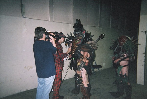 Nardwuar vs. Gwar Round 2 ! A picture from Round one is  here  !