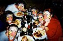 Nardwebmaster Miek!, Bob, Jessica, Frank and Heather and John Collins of the Evaporators chomping down (hard!) on burghs at the Tomahawk BBQ!
