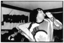 Nardwuar in action with the Evaporators.

(Photo by: Bev Davies)