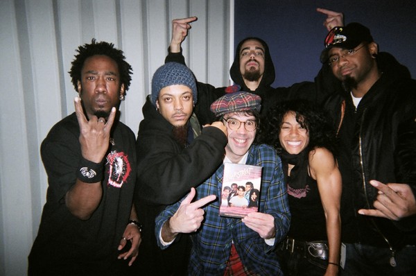 Jada Pinkett Smith, Nardwuar, and Jada's band Wicked Wisdom. Commodore Ballroom, Vancouver, BC, Canada.