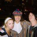 Katie B of Jackalope , Nardwuar and Dave Ogilvie of Jackalope . El Furniture Warehouse, Vancouver, BC, Canada! 