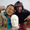 Jello Biafra, Nardwuar on the set of "I love You, I am the Porn Queen!" Burnaby, BC, Canada!
