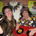 Leslie Hall, the Keep of the Gems and Nardwuar, the Human Serviette. The Lamplighter. Gastown, Vancouver, BC, Canada!