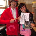 Nardwuar vs. Lights (Holding Mitch Clem's "Nothing Nice to Say" book and a Mitch Clem Drawing of Lights!)Opus Hotel, Vancouver, BC, Canaduh !