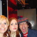 Ellen & Aleks of Los Campesinos , Nardwuar. Backstage, Richard's on Richards, Vancouver, BC, Canaduh !
