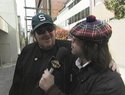 Michael Moore, Nardwuar, in Vancouver, BC Canada