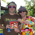 Fat Mike, Nardwuar. Warped Tour 2009, Thunderbird Stadium, University of BC, Vancouver, BC, Canaduh!