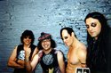 Marky Ramone, Nardwuar, Jerry Only, Dez Cadena in the alley outside the Commodore Ballroom, Vancouver, BC, before the Misfits "25 year" troupe played.