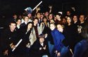 With Chris Murphy of Sloan (and a few NardNesters such as These Hands, Parmz, Julia, Patapan) outside a  Strokes/Sloan gig, Oct 20 2002, The Orpheum, Vancouver, BC, Canaduh. 