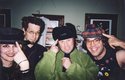 Coreen, Andrew, Mike Score of A Flock of Seagulls, and Nardwuar backstage at the Commodore Ballroom.