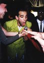 Nardwuar at the Java Joint, St. Cloud, Minn (photo by Jesse K of the
Automatics)