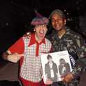 Nardwuar, Lil B of the Pack with vinyl from the Pack A.D. ! Fader Fort,  SXSW 2011, Austin, Texas, USA !