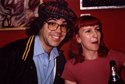 Nardwuar with Miss Vicki M at the Tart Gallery in Vancouver. It was at the opening of the art show "PINK" last year.
