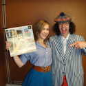 Joanna Newsom, Nardwuar. Backstage, Vogue Theatre, Vancouver, BC, Canaduh!