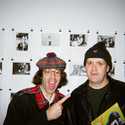 Nick Jones of The Pointed Sticks with Nardwuar at Bev Davie's Punk Rock Photo Exhibit!