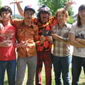 Nardwuar and Attack in Black. Commercial Drive, Vancouver, BC, Canada!