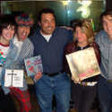 Becky of The Pack a.d. , Nardwuar,  Jim Diamond, Maya Miller The Pack a.d.and Jesse Gander at the Hive Creative Labs, Burnaby, BC, Canada!