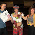 Colin and Megan of Purity Ring and Nardwuar at The Vogue Theatre.