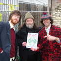 Will Sheff, Roky Erickson and  Nardwuar! Brooklyn Vegan Party, SXSW 2010, Austin, Texas, USA !