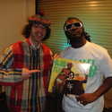 Nardwuar, Blowfly Lp, T-Pain. Backstage, GM Place, Vancouver, BC, Canaduh!