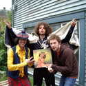 Nardwuar, and Wolfmother with a Cher Record and Nardwuar's Cape! Richard's on Richard's, Vancouver, BC, Canada