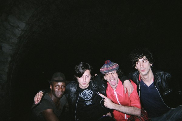 The Dirty Pretty Things under a bridge filled with bats! (Wow that almost sounds like a band name!)   