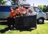 The Evaporators and Lottie Collins in Tempe, AZ with our "hosts" Bob and Ryan. Oh, and check out that Taco Bell doormat!